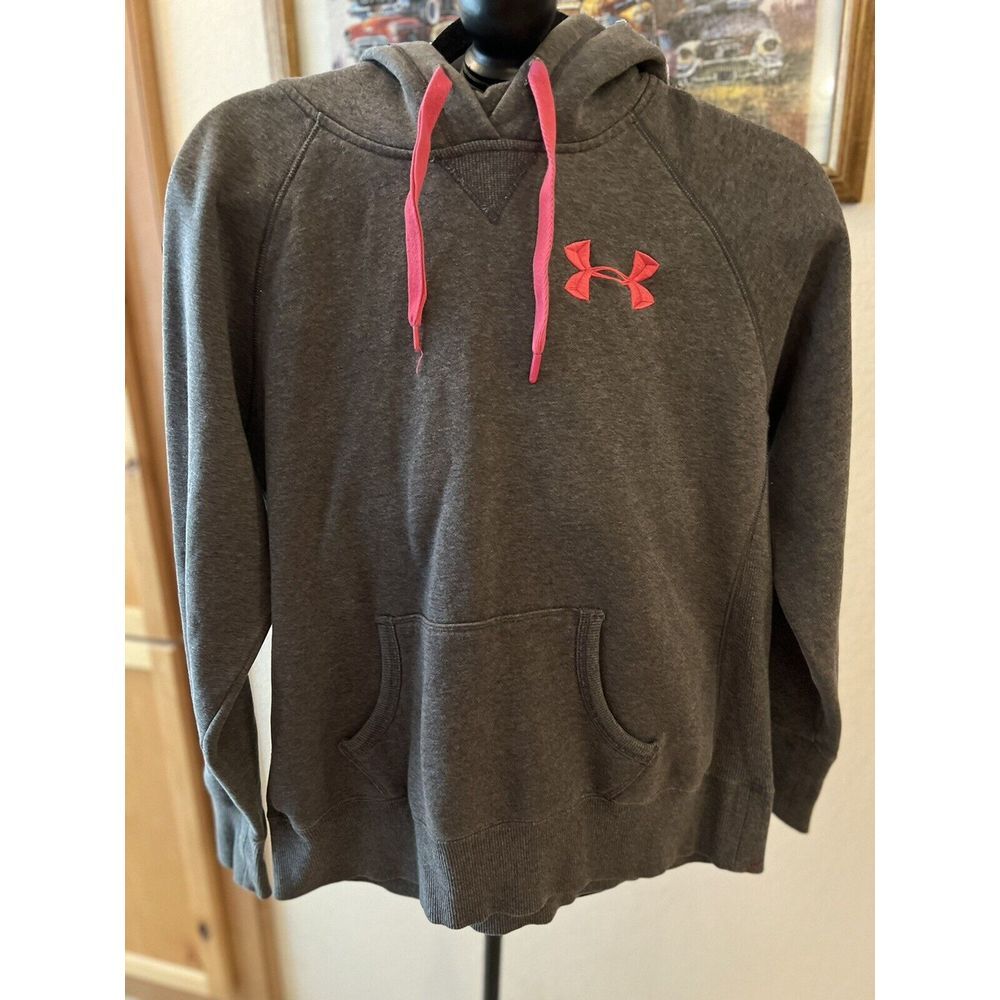 Under Armour Storm Hoodie Sweatshirt Womens‎ Medium Grey Loose Cold Gear